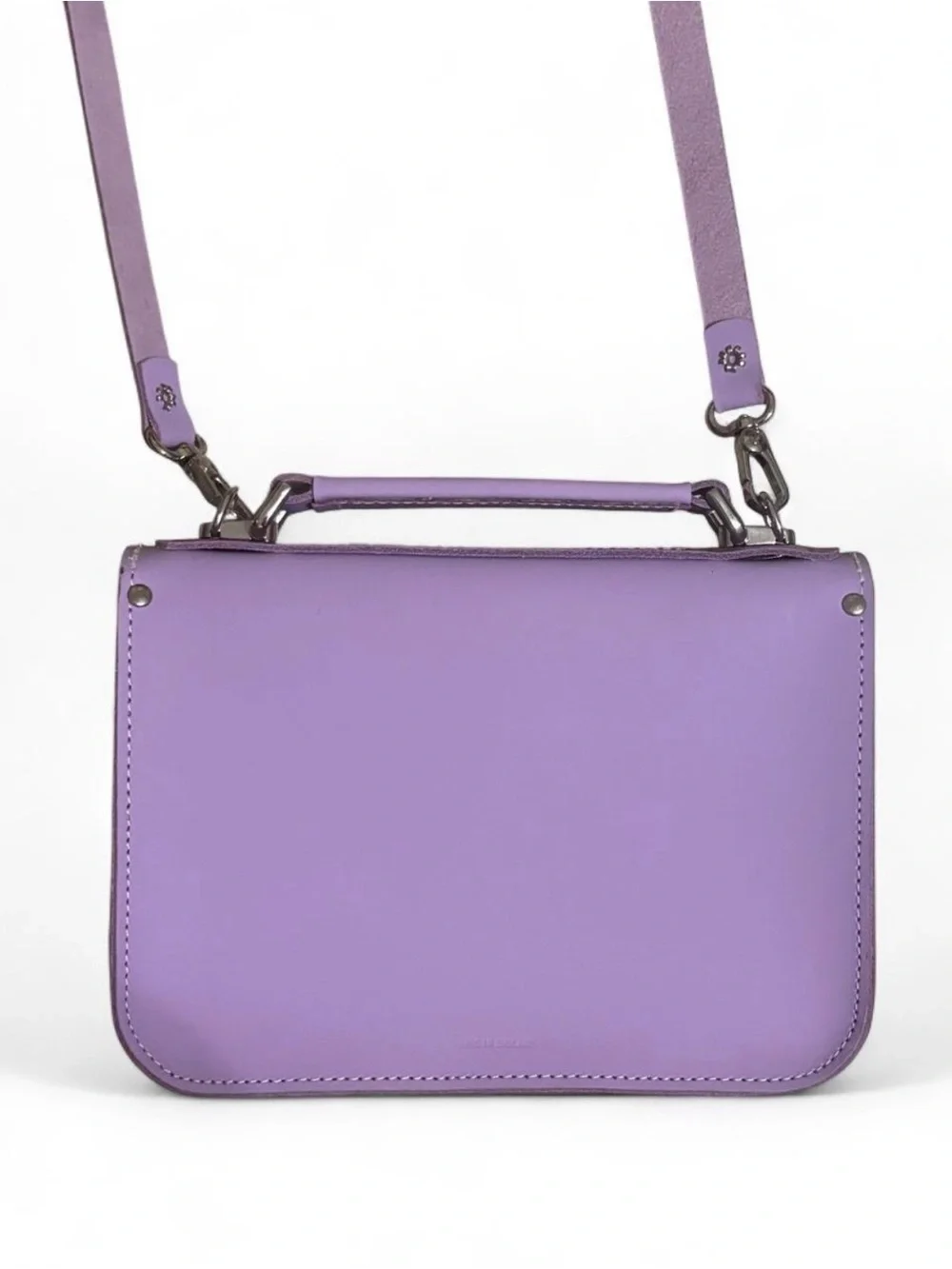 Grafea Lavender & White Mini Satchel Crossbody Bag NWOT